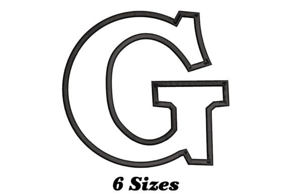 Alphabet Letter G Outline: A Designer’s Stitch Test