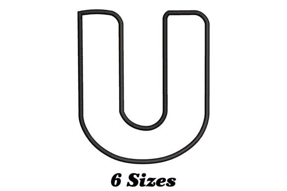 Alphabet Letter U Outline: A Charming Addition to Personalized Embroidery