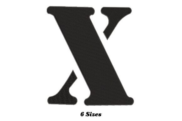 Alphabet Letter X: A Stylish Embroidery Design for Small Business Branding