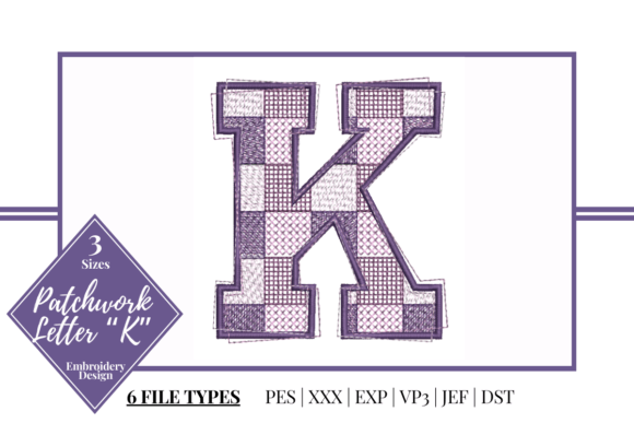 h1Patchwork Letter K: A Stylish Embroidery Accent for Boutique Apparel/h1