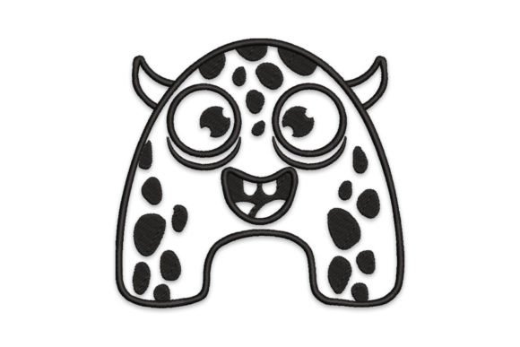 Monster Alphabet Letter a: A Charming Touch for Personalized Embroidery Projects