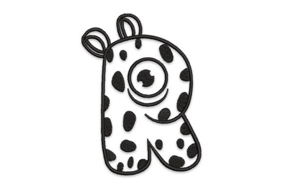 Monster Alphabet Letter R: A Playful Addition to Your Embroidery Product Line