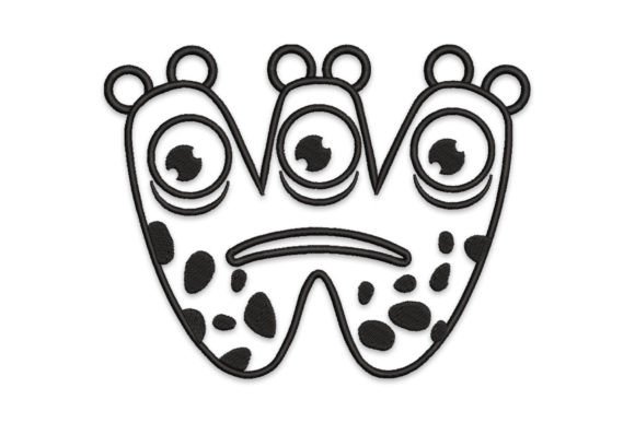 Monster Alphabet Letter W: A Playful Touch for Personalized Gifts