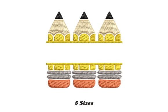 Pencil Split Monogram: A Fresh Embroidery Design for Craft Fair Charm